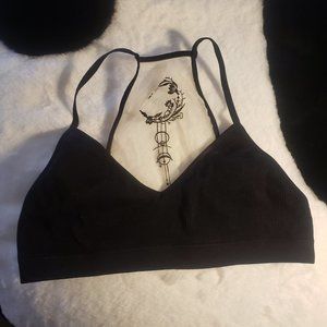 Steve Madden Bralette/Black and Sheer/M/L
